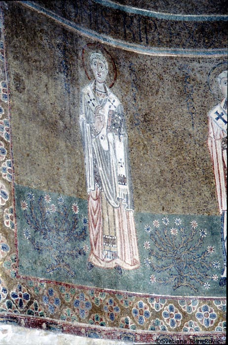 Mosaic, diaconicon, apse, showing Gregory