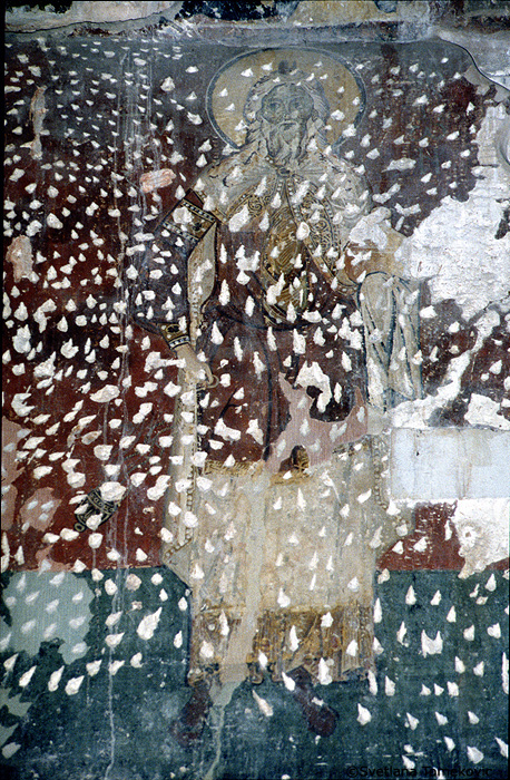 Fresco, nave, showing prophet