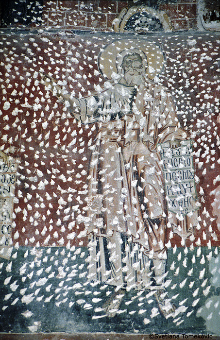 Fresco, nave, showing Prophet