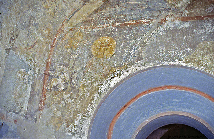 Diaconicon, West Wall: Abraham sacrifying Isaac.