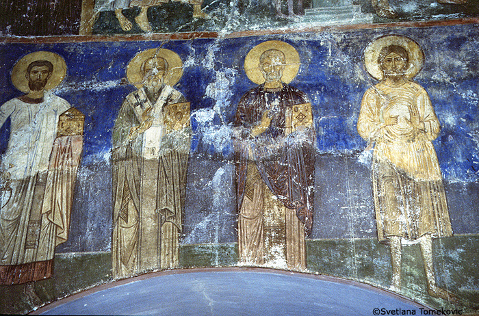 South Arm, West Wall: Saints.