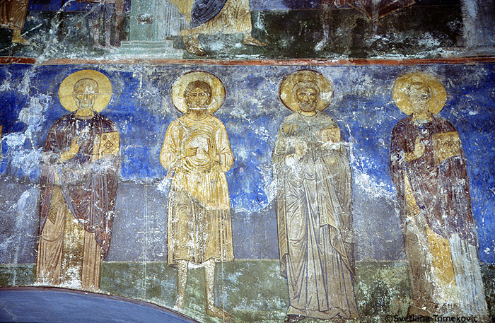 South Arm, West Wall: Saints.