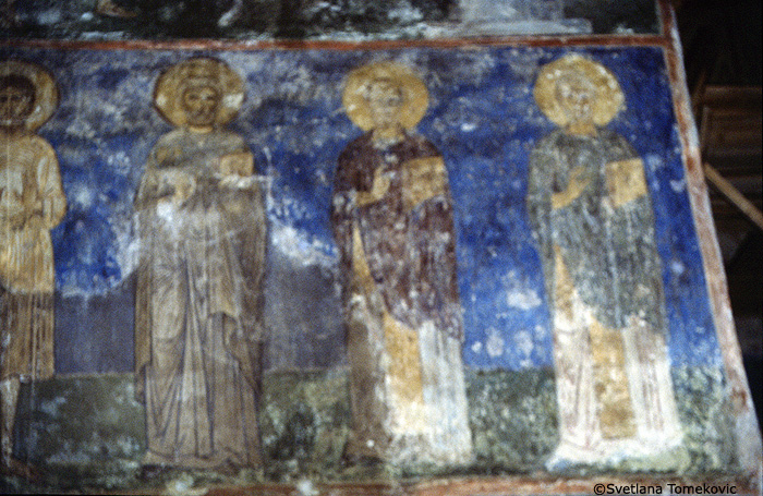 South Arm, West Wall: Saints.