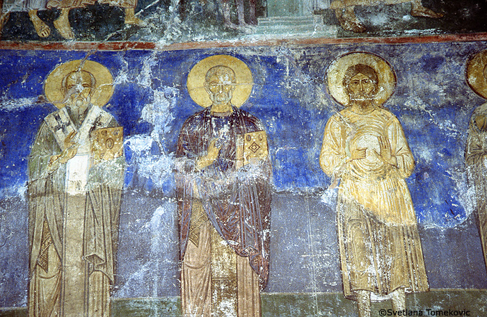 South Arm, West Wall: Saints.
