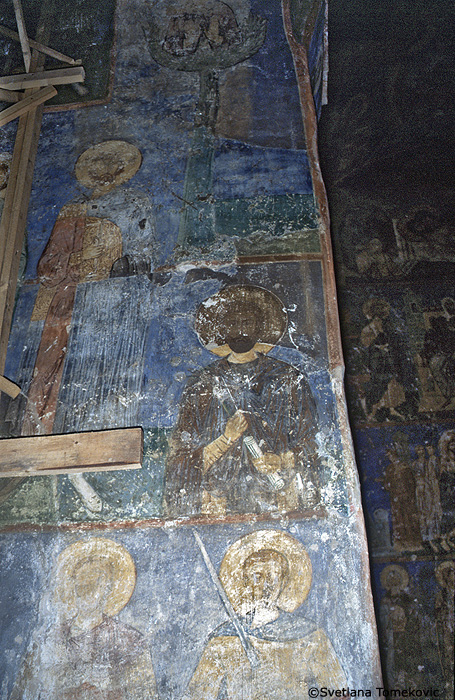 West Arm, North Wall: Stylite and Saints.