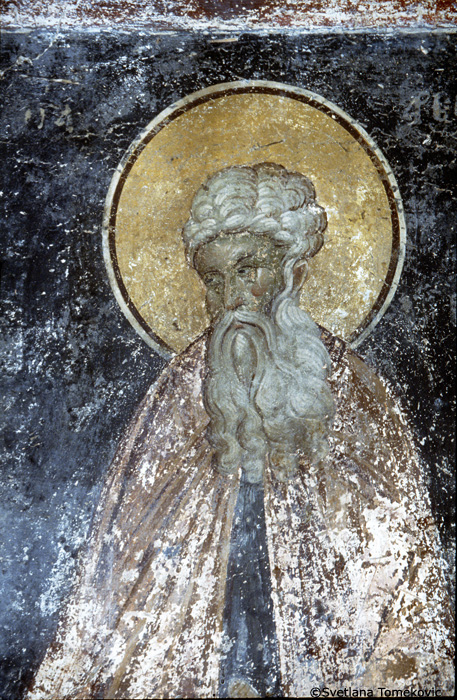 Fresco, west wall, showing Arsenius