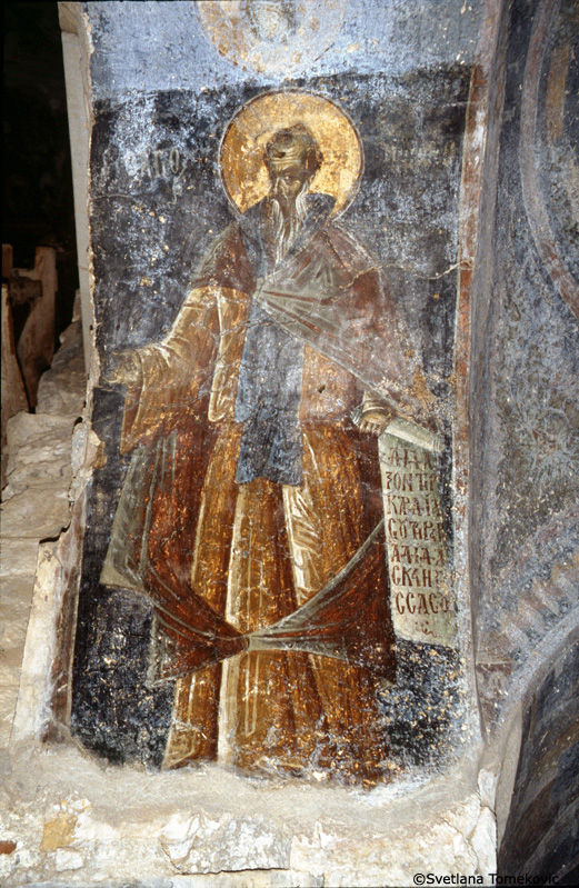 Fresco showing St. Euthyme?