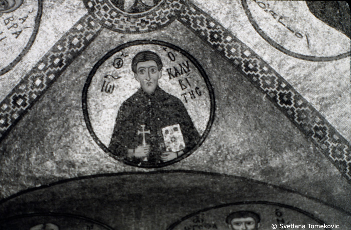 Mosaic showing St. John Kalybites
