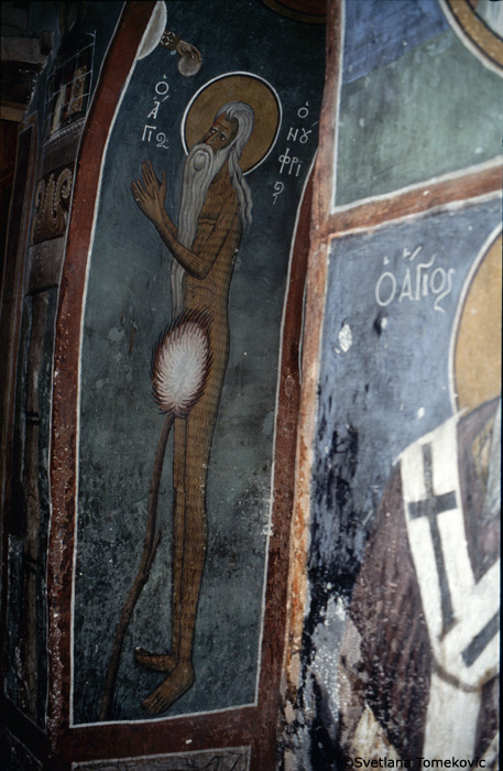 Fresco showing Onuphrius in Prokynesis