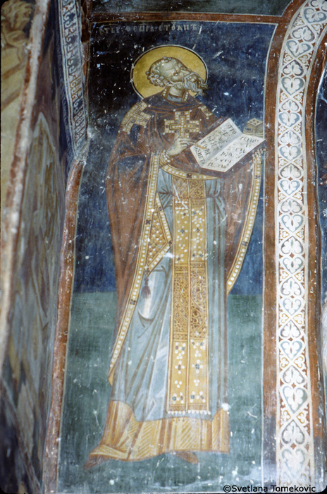 Fresco showing Theodore of the Studium (Theodore the Studite)