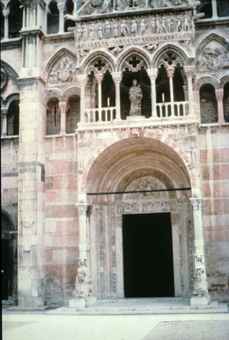 Exterior west, central portal, 1135-1150, Nicholaus