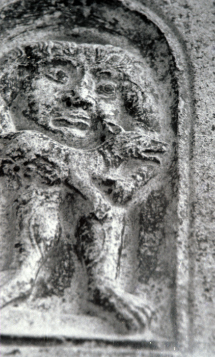 Exterior west, central portal, jambs, 1135-1150, Nicholaus