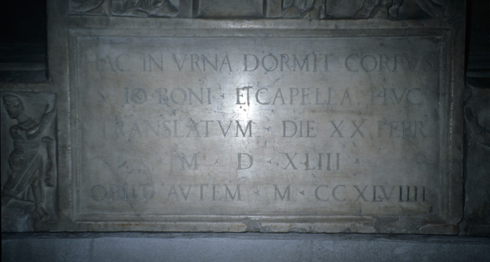 Sarcophagus, 1543 inscription on front panel of cover, late 4c.