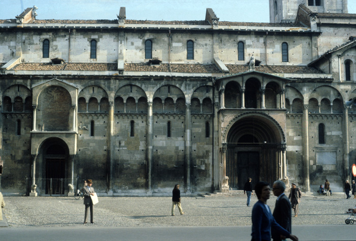 Exterior south, view, late 11c.-third quarter 12c.,  Lanfranco and Wiligelmo