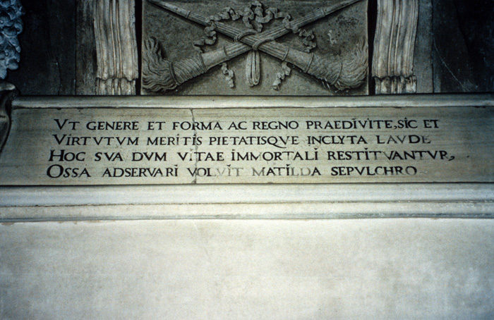 Original tomb of Matilda of Canossa