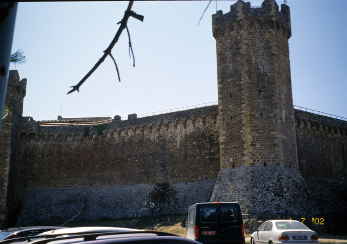 Exterior, castle walls