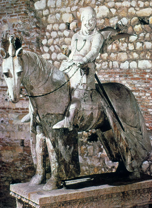 Equestrian statue of Cangrande della Scala, Giovanni da Campione, 14c.