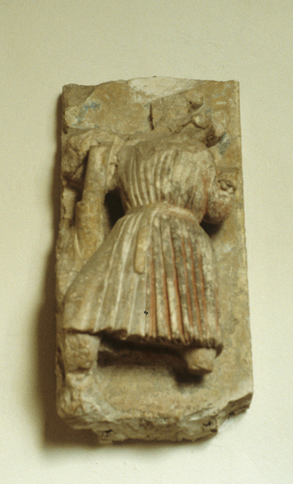 Month, December, fragment from the Porta dei Mesi, c. 1230-1235, School of Benedetto Antelami